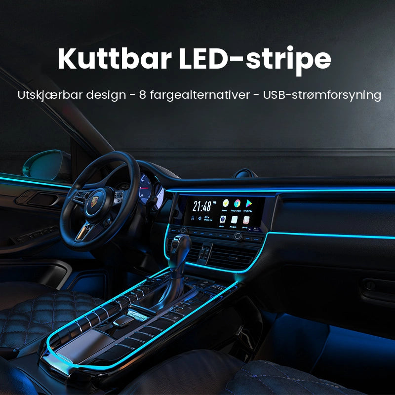 Kuttbar LED-stripe bil