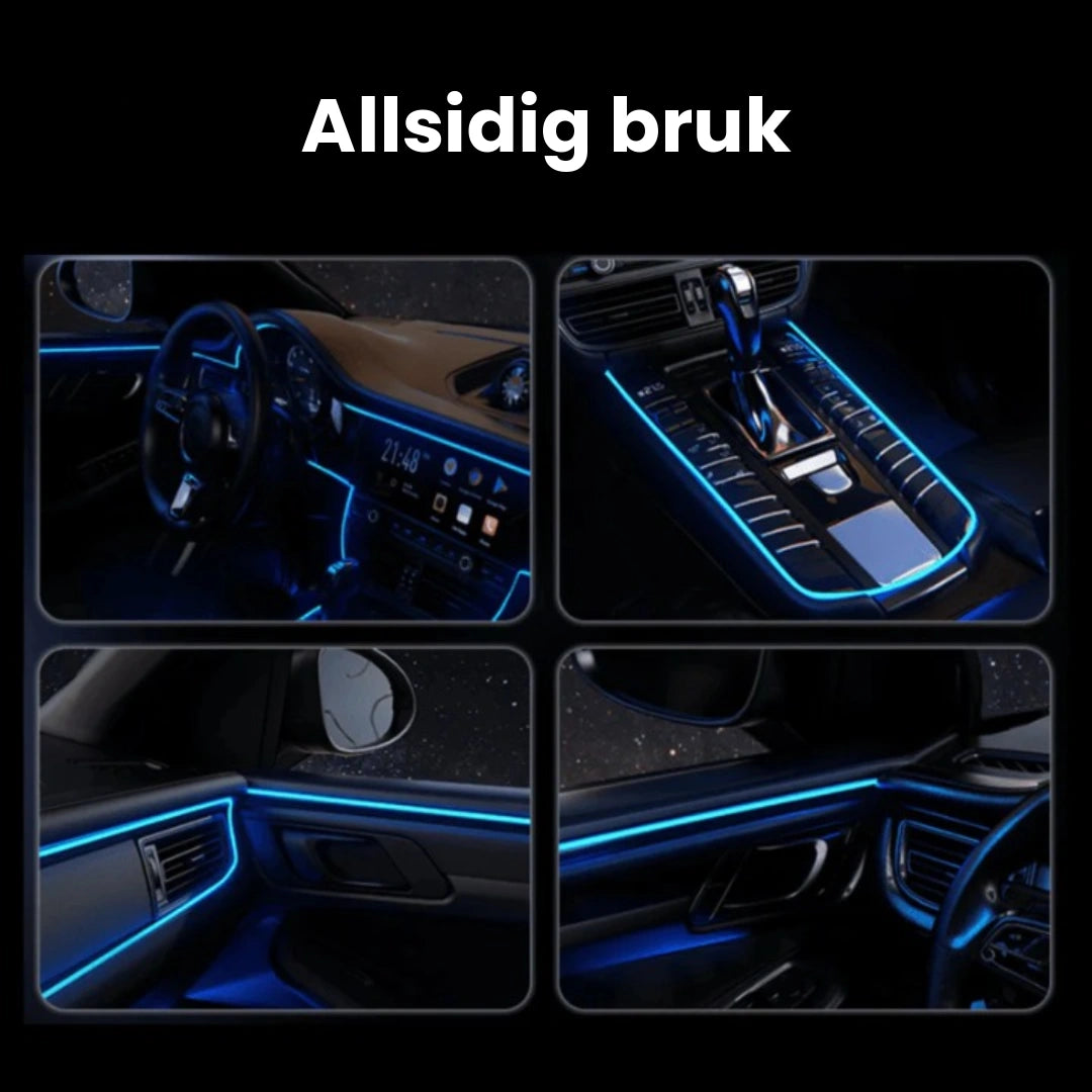 Kuttbar LED-stripe bil
