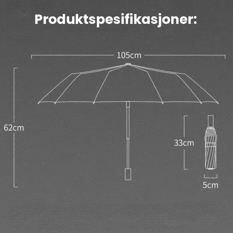 Automatisk Foldbar Paraply