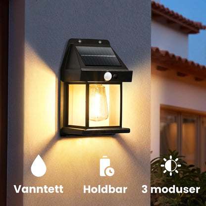 Solcelledrevet vanntett lampe
