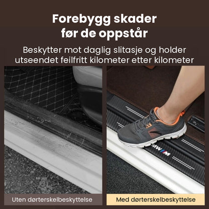 Karbonfiber-klistremerker, 4 stk
