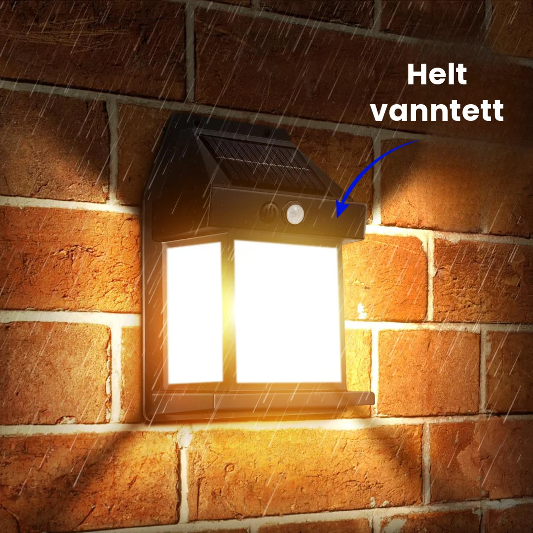 Solcelledrevet vanntett lampe