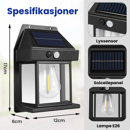 Solcelledrevet vanntett lampe
