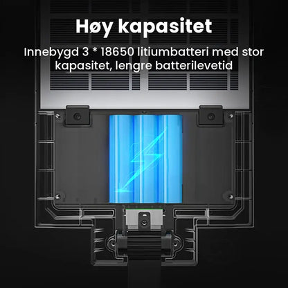 Kraftig solcelledrevet LED